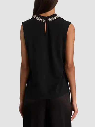Alice + Olivia Women's Micah Embellished Muscle T-Shirt - Guns Roses | Thumbnail 3 Alice + Olivia Women's Micah Embellished Muscle T-Shirt - Guns Roses | Thumbnail 3