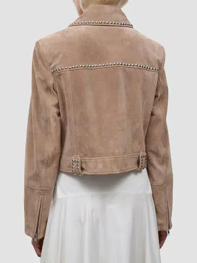 Staud Women's Hugo Studded Suede Jacket | Thumbnail 5 Staud Women's Hugo Studded Suede Jacket | Thumbnail 5
