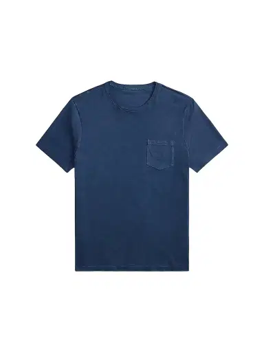 Ralph Lauren Purple Label Men's Garment-Dyed Cotton Pocket T-Shirt | Thumbnail 1 Ralph Lauren Purple Label Men's Garment-Dyed Cotton Pocket T-Shirt | Thumbnail 1