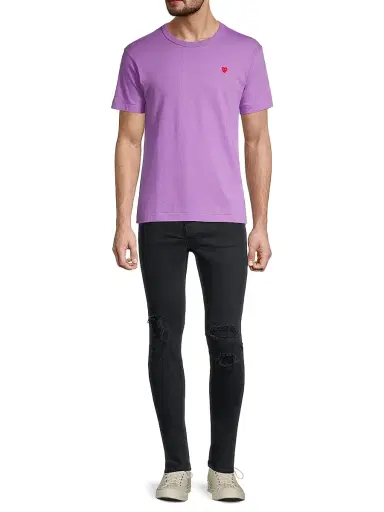 Comme des Garçons PLAY Men Small Heart Crewneck T-Shirt | Thumbnail 2 Comme des Garçons PLAY Men Small Heart Crewneck T-Shirt | Thumbnail 2