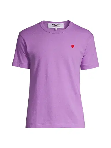 Comme des Garçons PLAY Men Small Heart Crewneck T-Shirt | Thumbnail 1 Comme des Garçons PLAY Men Small Heart Crewneck T-Shirt | Thumbnail 1