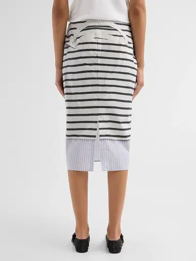 Brandon Maxwell Women's The Townes Cotton Pencil Skirt | Thumbnail 3 Brandon Maxwell Women's The Townes Cotton Pencil Skirt | Thumbnail 3