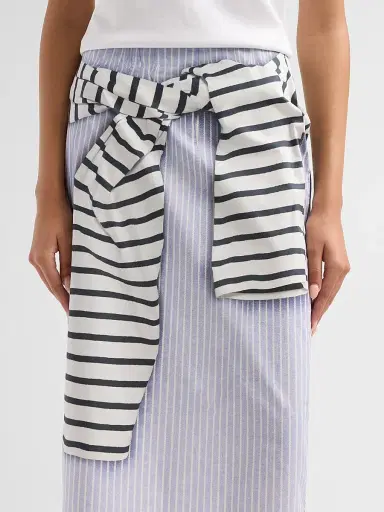 Brandon Maxwell Women's The Townes Cotton Pencil Skirt | Thumbnail 5 Brandon Maxwell Women's The Townes Cotton Pencil Skirt | Thumbnail 5