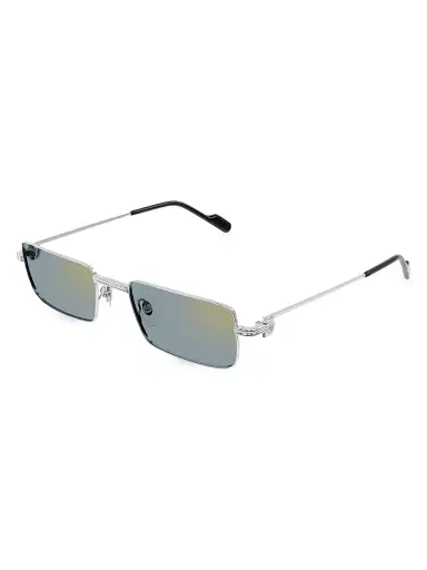 Cartier Men's CT0501S 54MM Rectangular Sunglasses - Blue Multi Silver | Thumbnail 1 Cartier Men's CT0501S 54MM Rectangular Sunglasses - Blue Multi Silver | Thumbnail 1
