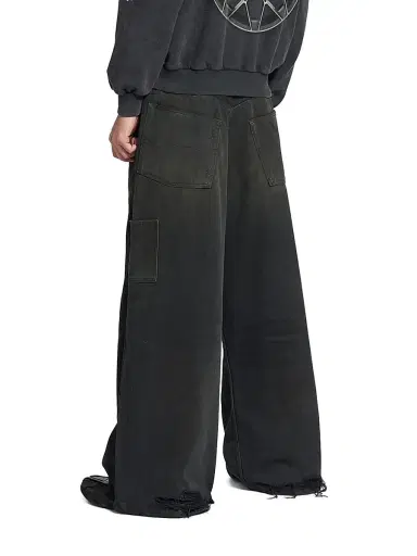 Balenciaga Men's Ripped Off Baggy Jeans | Thumbnail 4 Balenciaga Men's Ripped Off Baggy Jeans | Thumbnail 4