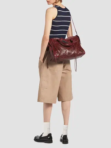 Balenciaga Women's Le City East West Bag - Berry Red | Thumbnail 2 Balenciaga Women's Le City East West Bag - Berry Red | Thumbnail 2