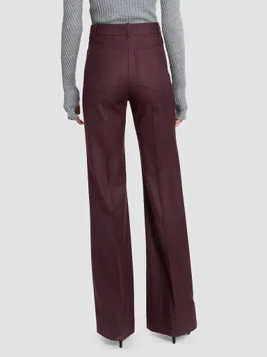 Victoria Beckham Women's Alina Wide-Leg High-Rise Wool Trousers | Thumbnail 3 Victoria Beckham Women's Alina Wide-Leg High-Rise Wool Trousers | Thumbnail 3