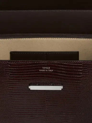 TOTEME Women's Clip Lizard-Embossed Leather Shoulder Bag | Thumbnail 5 TOTEME Women's Clip Lizard-Embossed Leather Shoulder Bag | Thumbnail 5