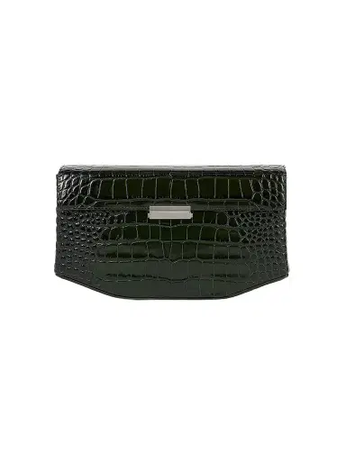 TOTEME Women's Clip Croc-Embossed Leather Shoulder Bag | Thumbnail 1 TOTEME Women's Clip Croc-Embossed Leather Shoulder Bag | Thumbnail 1