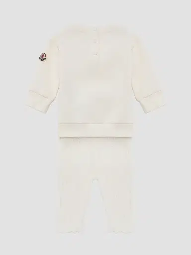 Moncler Baby Girl's & Little Girl's Set in Cotton - White | Thumbnail 2 Moncler Baby Girl's & Little Girl's Set in Cotton - White | Thumbnail 2