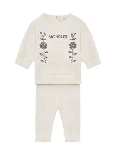 Moncler Baby Girl's & Little Girl's Set in Cotton - White | Thumbnail 1 Moncler Baby Girl's & Little Girl's Set in Cotton - White | Thumbnail 1