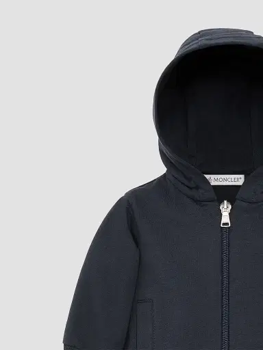 Moncler Baby Boy's & Little Boy's Hoodie in Cotton Blend - Dark Blue - Size 3 | Thumbnail 3 Moncler Baby Boy's & Little Boy's Hoodie in Cotton Blend - Dark Blue - Size 3 | Thumbnail 3