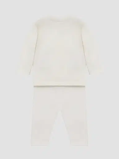 Moncler Baby's Set in Cotton - White 12 Months | Thumbnail 2 Moncler Baby's Set in Cotton - White 12 Months | Thumbnail 2