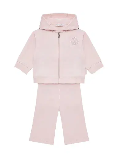Moncler Baby Girl's and Little Girl's Set in Cotton Blend - Light Pink | Thumbnail 1 Moncler Baby Girl's and Little Girl's Set in Cotton Blend - Light Pink | Thumbnail 1