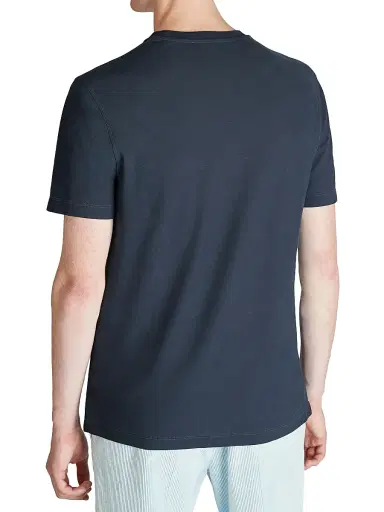 Slowear Men's Ice Cotton Crewneck T-Shirt - Medium Blue - Size 48 | Thumbnail 3 Slowear Men's Ice Cotton Crewneck T-Shirt - Medium Blue - Size 48 | Thumbnail 3