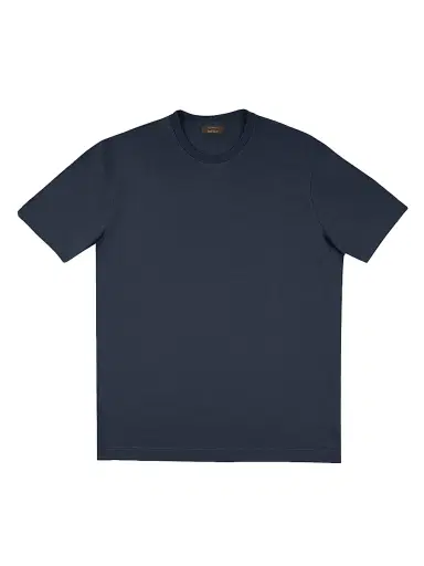 Slowear Men's Ice Cotton Crewneck T-Shirt - Medium Blue - Size 48 | Thumbnail 1 Slowear Men's Ice Cotton Crewneck T-Shirt - Medium Blue - Size 48 | Thumbnail 1