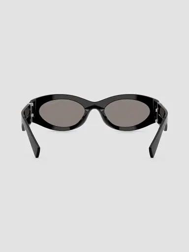 Miu Miu Women's 54MM Oval Sunglasses - Dark Black | Thumbnail 4 Miu Miu Women's 54MM Oval Sunglasses - Dark Black | Thumbnail 4