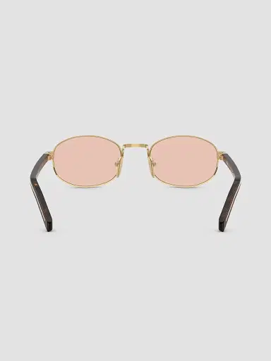Prada Women's 52MM Oval Sunglasses - Gold | Thumbnail 3 Prada Women's 52MM Oval Sunglasses - Gold | Thumbnail 3