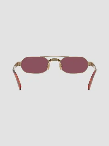 Miu Miu Women's 52MM Oval Sunglasses - Gold | Thumbnail 4 Miu Miu Women's 52MM Oval Sunglasses - Gold | Thumbnail 4