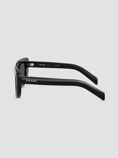Prada Women's 53MM Rectangular Sunglasses - Black | Thumbnail 3 Prada Women's 53MM Rectangular Sunglasses - Black | Thumbnail 3
