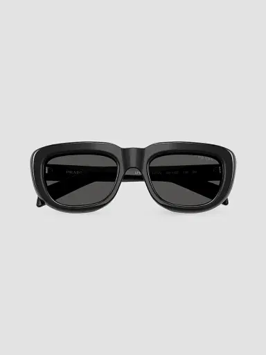 Prada Women's 53MM Rectangular Sunglasses - Black | Thumbnail 5 Prada Women's 53MM Rectangular Sunglasses - Black | Thumbnail 5