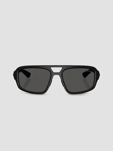 Prada Men's Linea Rossa 57MM Geometric Sunglasses - Matte Black | Thumbnail 2 Prada Men's Linea Rossa 57MM Geometric Sunglasses - Matte Black | Thumbnail 2