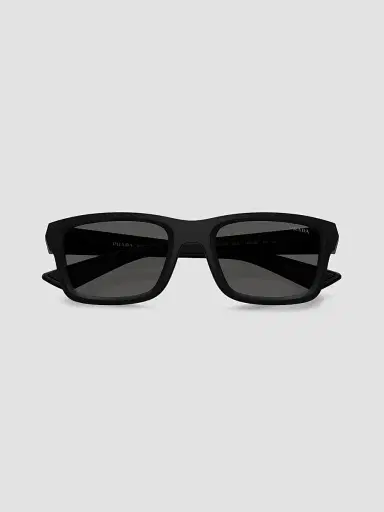 Prada Men's Linea Rossa 54MM Geometric Sunglasses - Matte Black | Thumbnail 5 Prada Men's Linea Rossa 54MM Geometric Sunglasses - Matte Black | Thumbnail 5