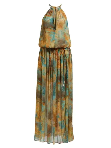 Misa Los Angeles Women's Tazia Abstract-Print Maxi Dress - Halcyon Fresco - Size XL | Thumbnail 1 Misa Los Angeles Women's Tazia Abstract-Print Maxi Dress - Halcyon Fresco - Size XL | Thumbnail 1