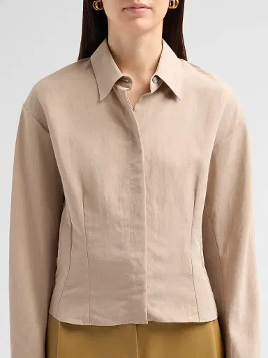 Vince Women's Blouson Shirt Jacket | Thumbnail 5 Vince Women's Blouson Shirt Jacket | Thumbnail 5