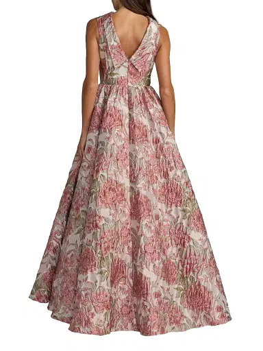 Mac Duggal Women's Floral Brocade Gown | Thumbnail 2 Mac Duggal Women's Floral Brocade Gown | Thumbnail 2