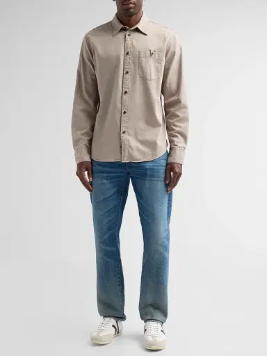rag & bone Men's Tomlin Stretch-Cotton Long-Sleeve Shirt - Granite | Thumbnail 2 rag & bone Men's Tomlin Stretch-Cotton Long-Sleeve Shirt - Granite | Thumbnail 2