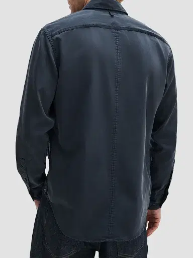 rag & bone Men's Tomlin Stretch-Cotton Long-Sleeve Shirt - Slate Navy | Thumbnail 3 rag & bone Men's Tomlin Stretch-Cotton Long-Sleeve Shirt - Slate Navy | Thumbnail 3