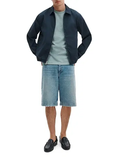 rag & bone Men's Flame Cotton T-Shirt - Blue Grey | Thumbnail 2 rag & bone Men's Flame Cotton T-Shirt - Blue Grey | Thumbnail 2