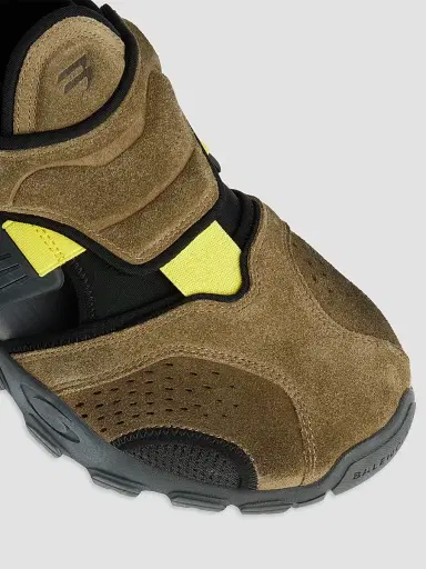 Balenciaga Men's Hike Sandals - Taupe Neon Yellow - Size 12 | Thumbnail 4 Balenciaga Men's Hike Sandals - Taupe Neon Yellow - Size 12 | Thumbnail 4