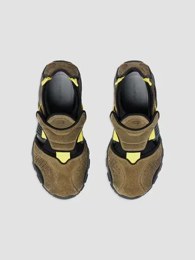 Balenciaga Men's Hike Sandals - Taupe Neon Yellow - Size 12 | Thumbnail 6 Balenciaga Men's Hike Sandals - Taupe Neon Yellow - Size 12 | Thumbnail 6
