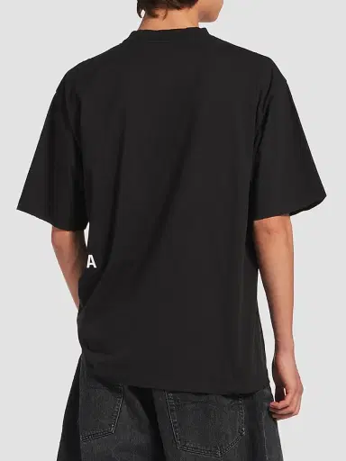 Balenciaga Men's I Love U Medium Fit T-Shirt - Black | Thumbnail 4 Balenciaga Men's I Love U Medium Fit T-Shirt - Black | Thumbnail 4