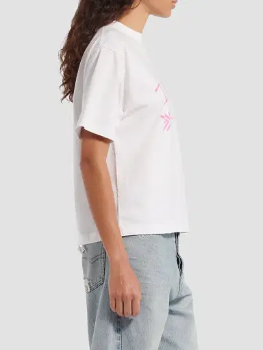 Balenciaga Women's Medium Fit T-Shirt - White | Thumbnail 5 Balenciaga Women's Medium Fit T-Shirt - White | Thumbnail 5