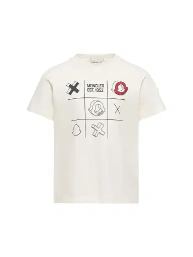 Moncler Little Boy's and Boy's Short Sleeve Crewneck T-Shirt in Cotton | Thumbnail 1 Moncler Little Boy's and Boy's Short Sleeve Crewneck T-Shirt in Cotton | Thumbnail 1