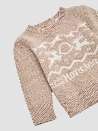 Moncler Baby Girl's & Little Girl's Set in Wool & Cashmere - Beige | Thumbnail 3 Moncler Baby Girl's & Little Girl's Set in Wool & Cashmere - Beige | Thumbnail 3