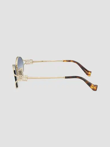 Miu Miu Women's 54MM Oval Sunglasses - Pale Gold | Thumbnail 3 Miu Miu Women's 54MM Oval Sunglasses - Pale Gold | Thumbnail 3