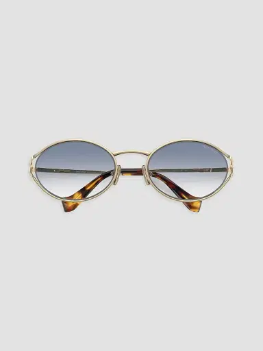 Miu Miu Women's 54MM Oval Sunglasses - Pale Gold | Thumbnail 5 Miu Miu Women's 54MM Oval Sunglasses - Pale Gold | Thumbnail 5
