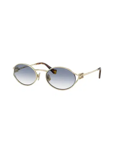 Miu Miu Women's 54MM Oval Sunglasses - Pale Gold | Thumbnail 1 Miu Miu Women's 54MM Oval Sunglasses - Pale Gold | Thumbnail 1