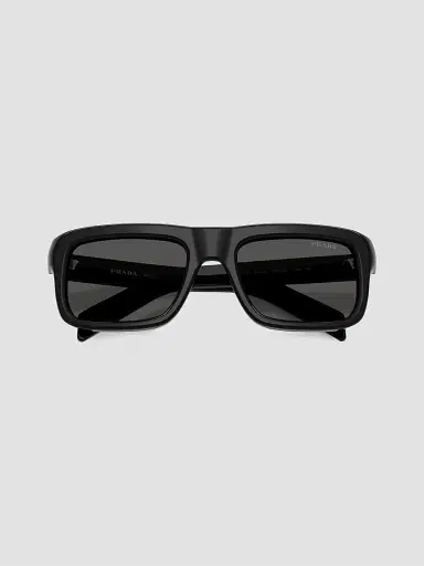 Prada Women's 56MM Rectangular Sunglasses - Black | Thumbnail 5 Prada Women's 56MM Rectangular Sunglasses - Black | Thumbnail 5