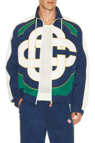 Casablanca Applique Colour Block Windbreaker Jacket | Thumbnail 1 Casablanca Applique Colour Block Windbreaker Jacket | Thumbnail 1