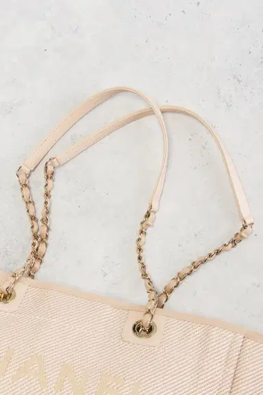 chanel Chanel Small Deauville Tote Bag | Thumbnail 9 chanel Chanel Small Deauville Tote Bag | Thumbnail 9