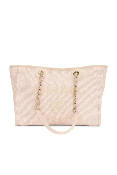 chanel Chanel Small Deauville Tote Bag | Thumbnail 1 chanel Chanel Small Deauville Tote Bag | Thumbnail 1