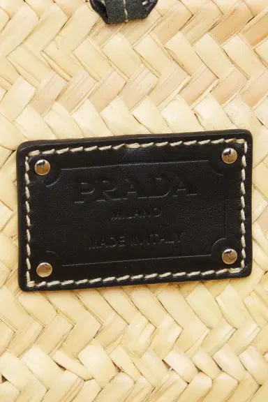 Prada Raffia Tote Bag | Thumbnail 5 Prada Raffia Tote Bag | Thumbnail 5