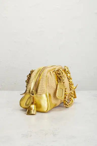 FWRD Renew Prada Paglia & Cinghiale Handbag | Thumbnail 4 FWRD Renew Prada Paglia & Cinghiale Handbag | Thumbnail 4