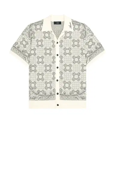 AMIRI MA Quad Check Mesh Knit Shirt | Thumbnail 4 AMIRI MA Quad Check Mesh Knit Shirt | Thumbnail 4