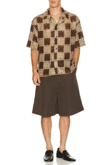 Amiri MA Check Lace Camp Shirt | Thumbnail 3 Amiri MA Check Lace Camp Shirt | Thumbnail 3